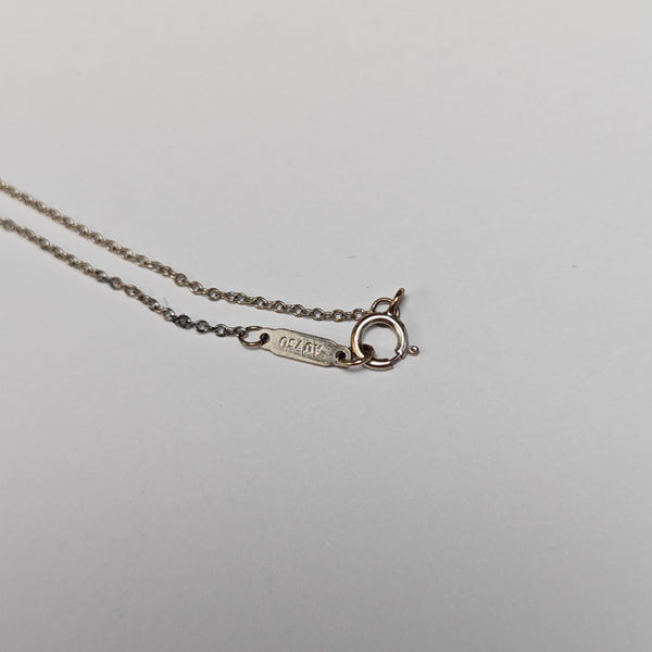 Tiffany Keys 18k White Gold Silver Necklace
