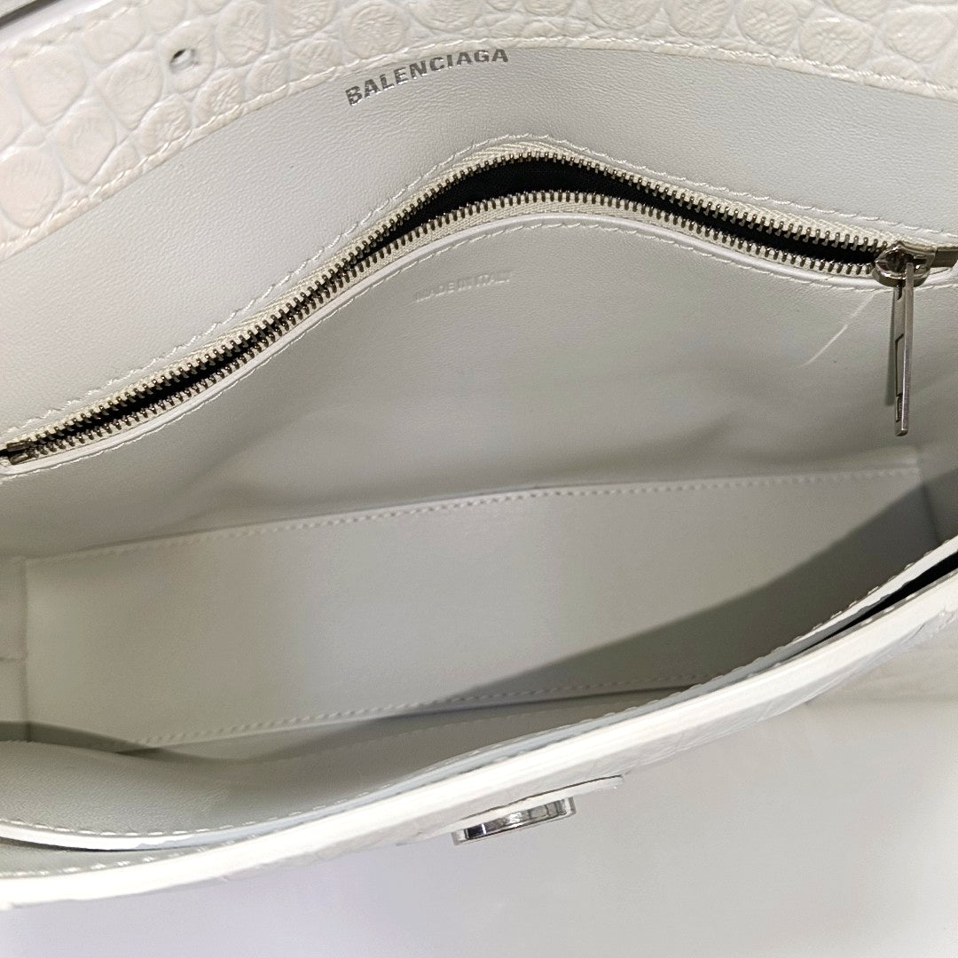 Downtown Mini Calfskin White