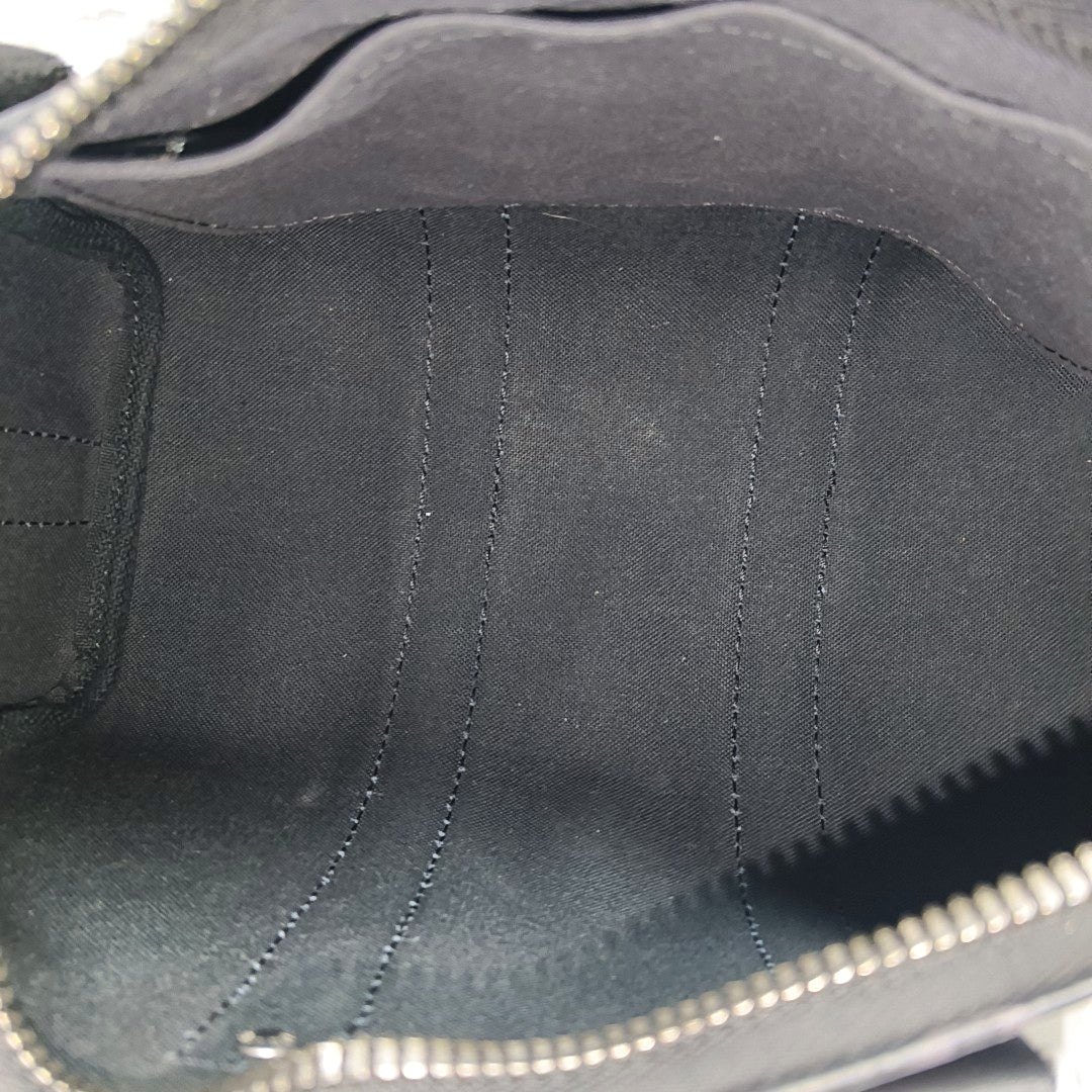 KEEPALL 25 Monogram Coated Canvas Black
