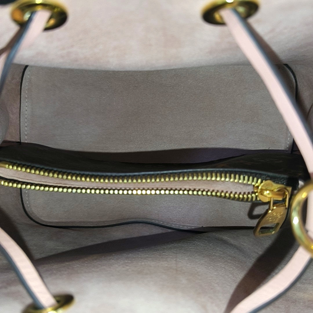 NÉONOÉ MM Monogram Coated Canvas Brown
