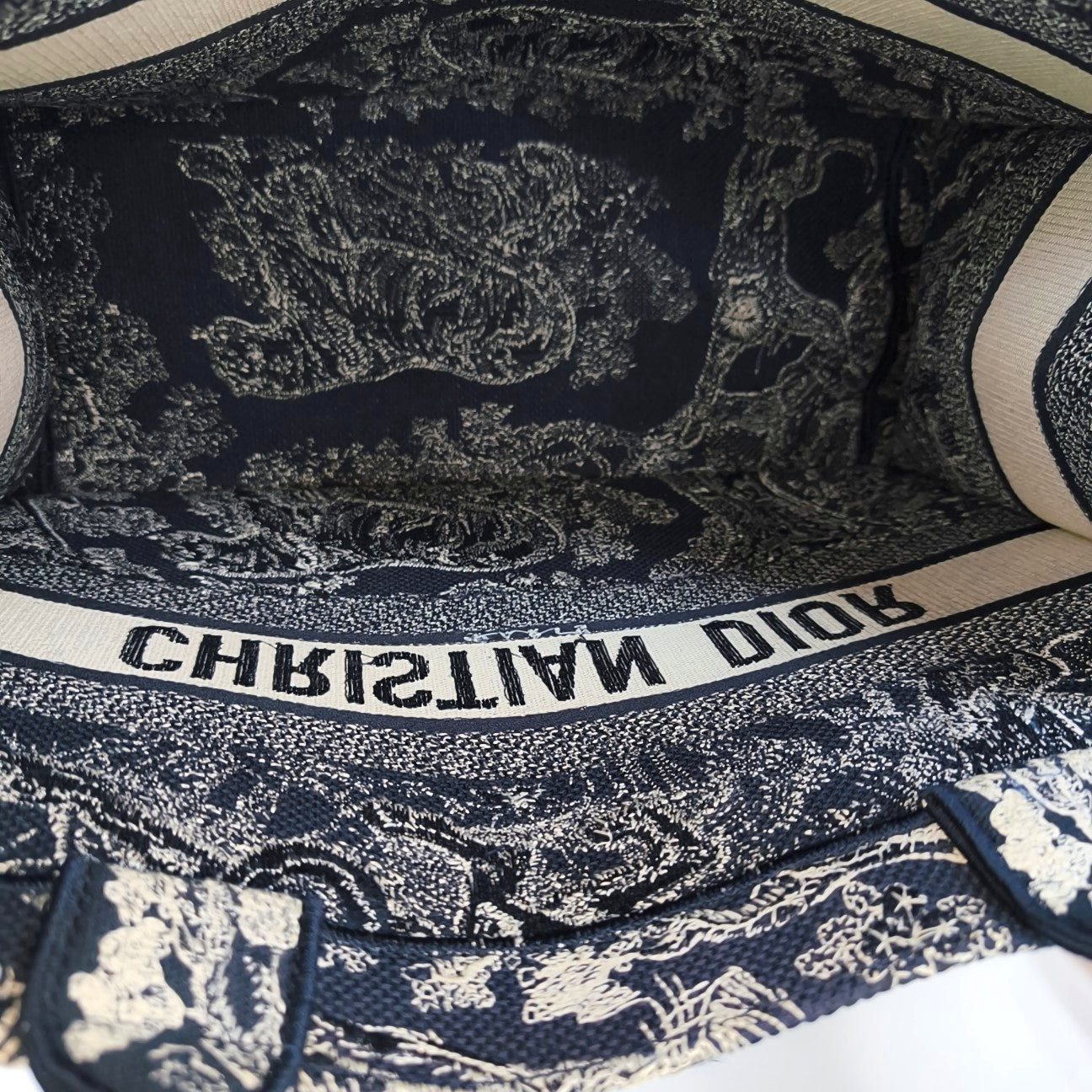 Book Tote Medium Fabric Blue