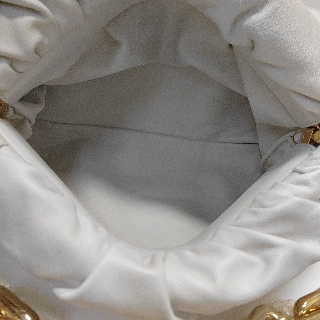 The Pouch Mini Calfskin White