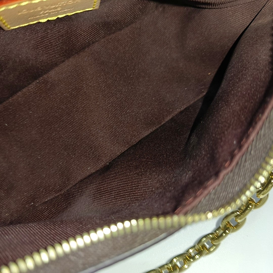 BOULOGNE Nano Monogram Coated Canvas Brown