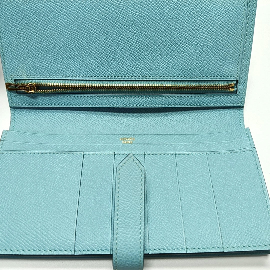 Bearn Medium Epsom Blue Wallet