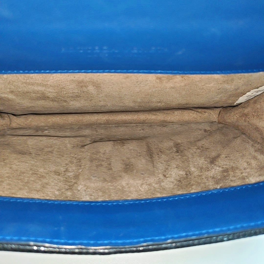 Calfskin Shoulder Bag Blue