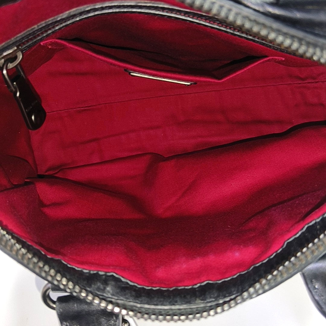 Calfskin Shoulder Bag Black