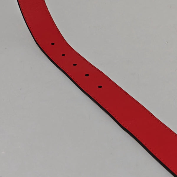 Leather Belt Red