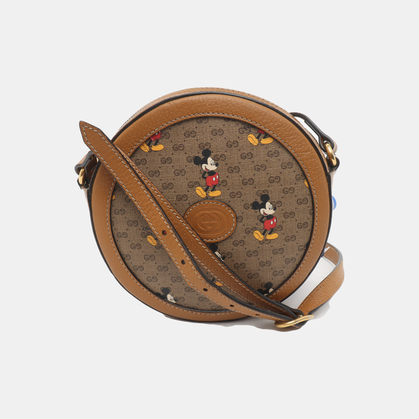 Disney X Gucci Monogram Coated Canvas Brown