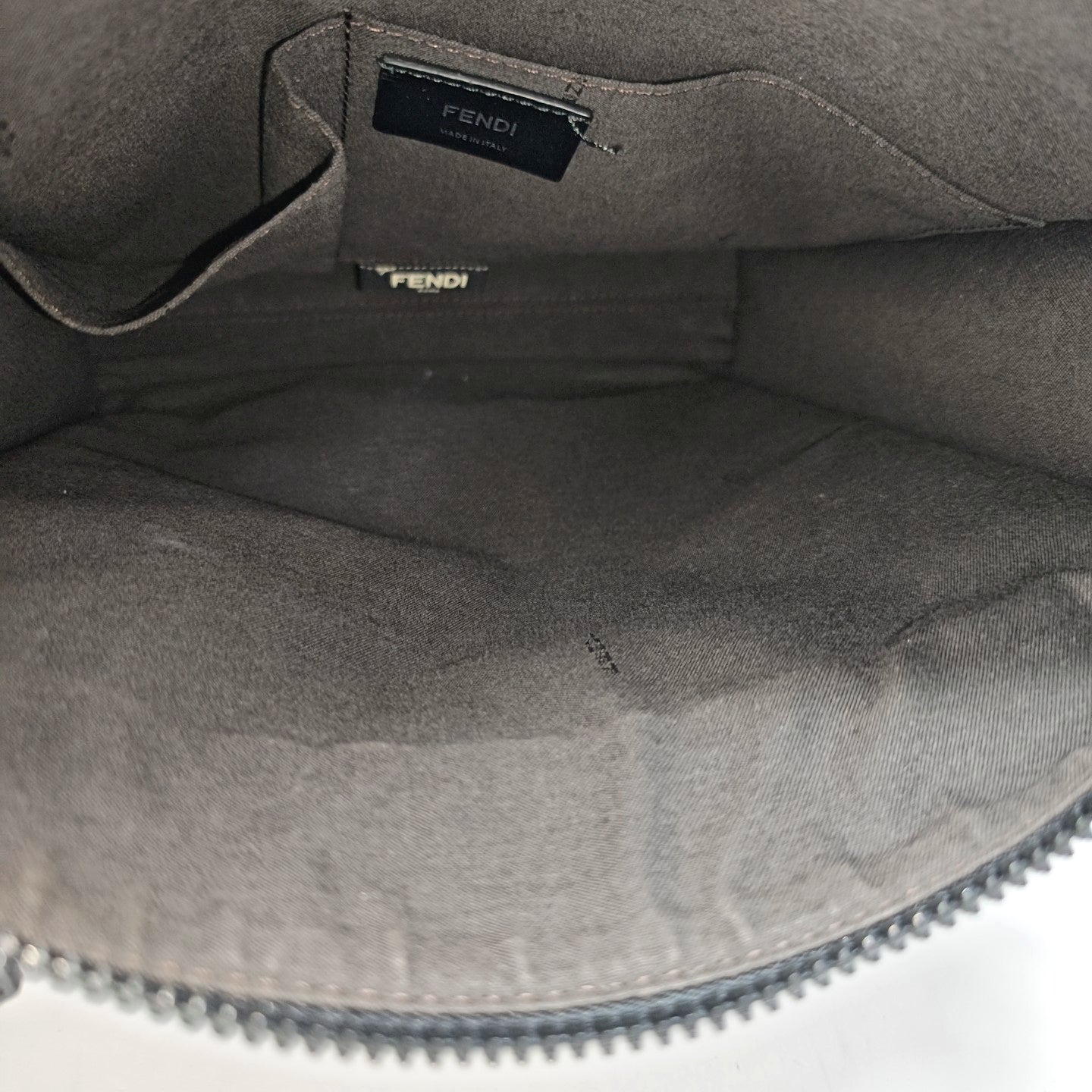 Coated Canvas Shoulder Bag Black
