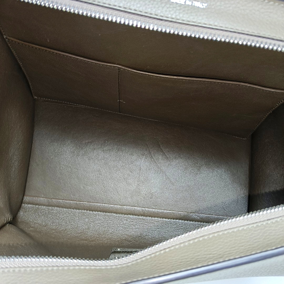 TRAPEZE Small Calfskin Gray