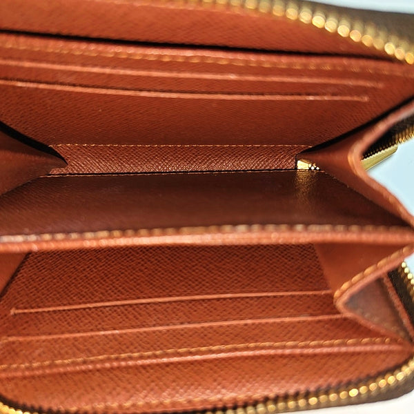 ZIPPY Monogram Coated Canvas Brown Wallet