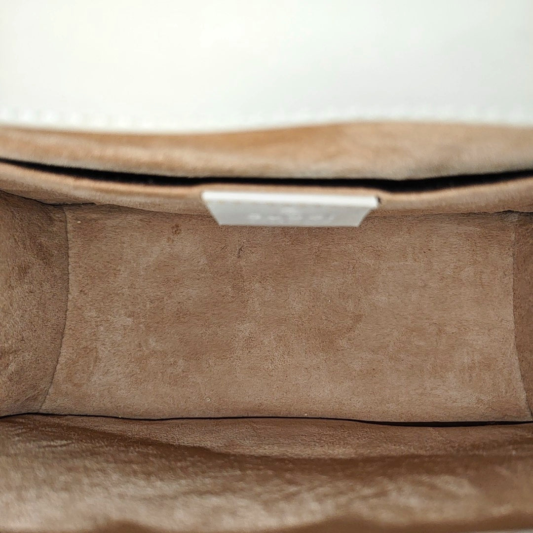 Sylvie Mini Calfskin White