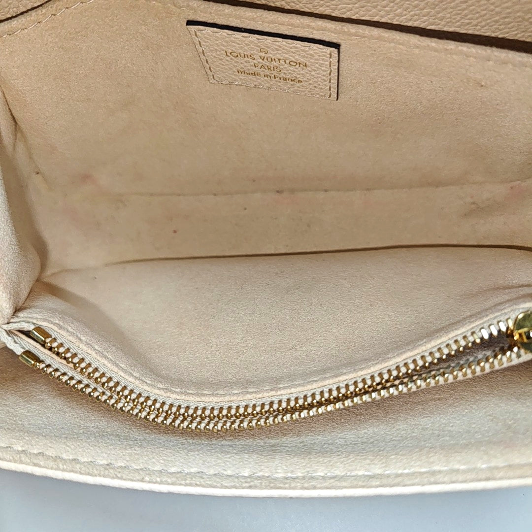 MÉTIS EAST WEST Monogram Calfskin Beige