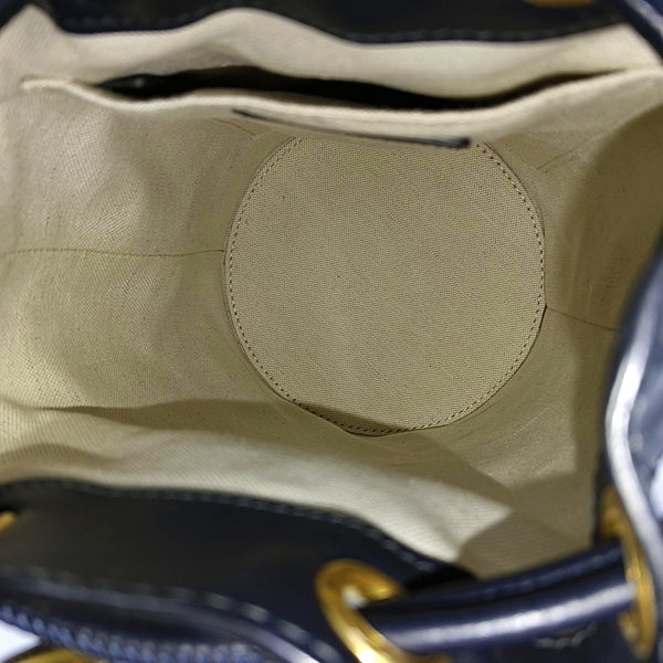 Oblique Canvas Backpack Small Blue