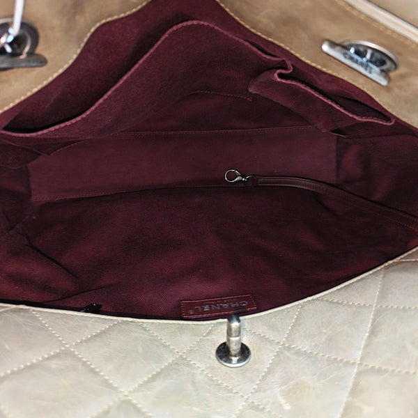 Quilted Calfskin Brown