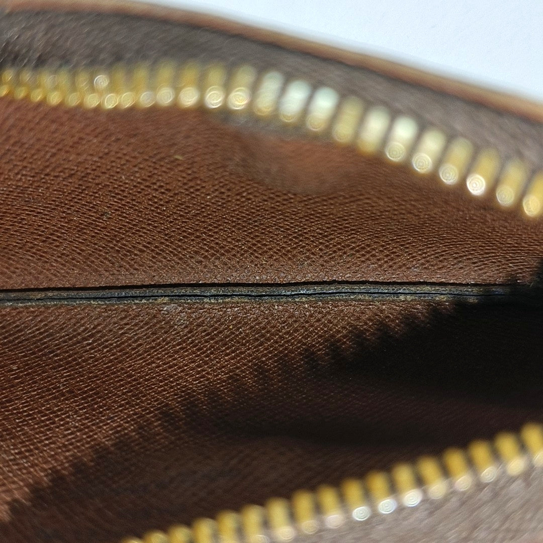 Monogram Coated Canvas Key Pouch Brown