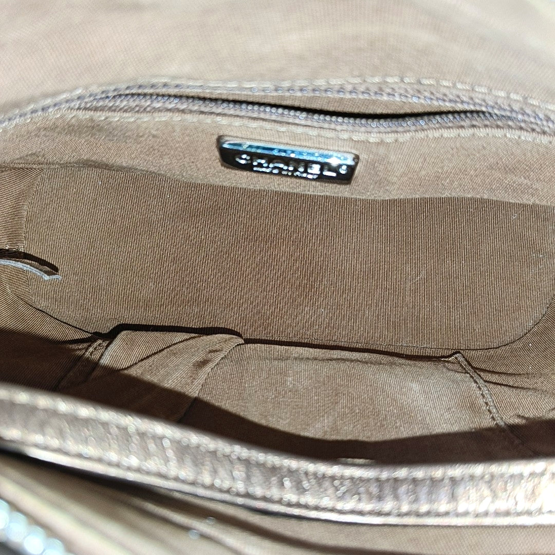 Authenticated pre-owned  GABRIELLE Small Sequins Brown - Shoulder Bag at Looply