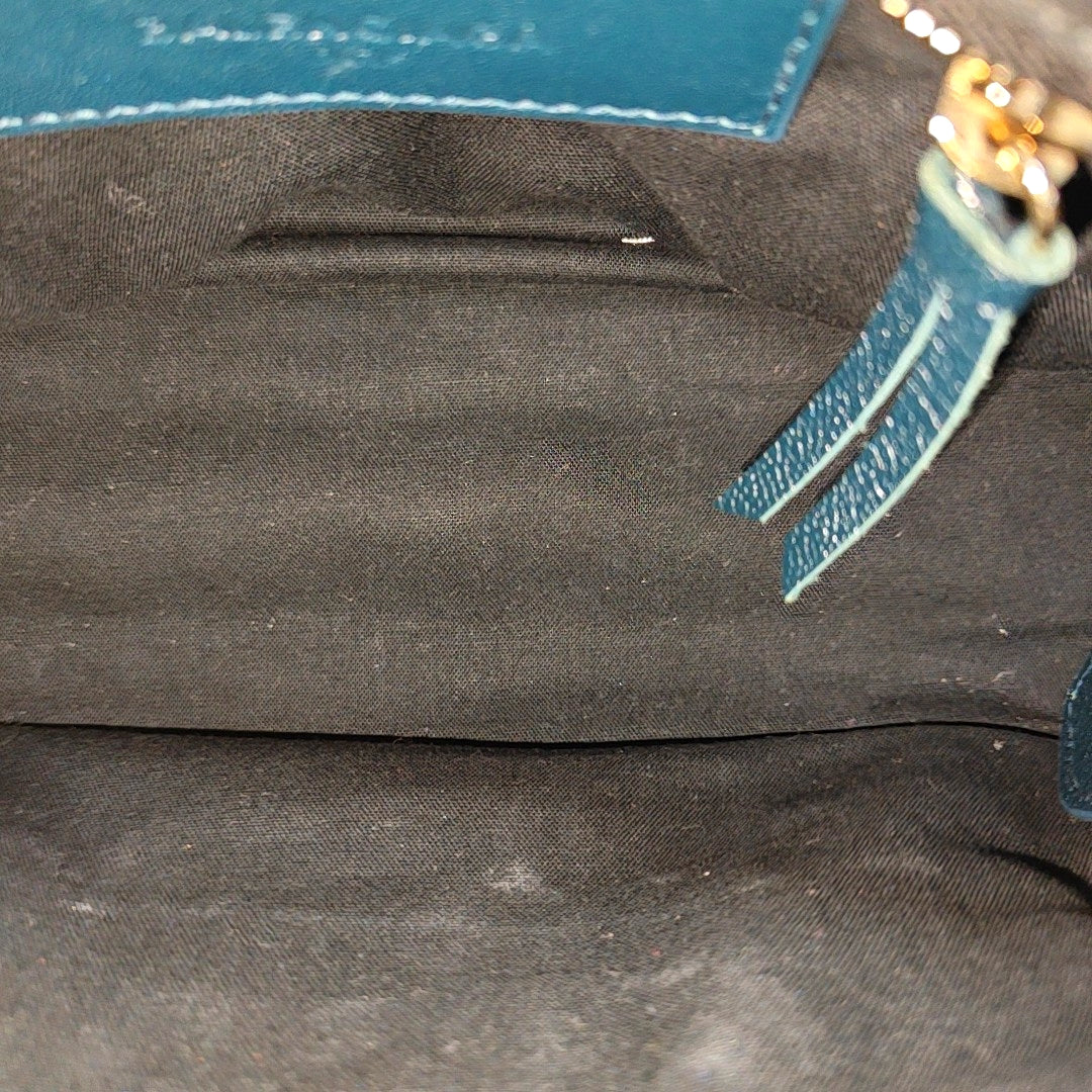 Classic Metallic Edge City Mini Lambskin Blue
