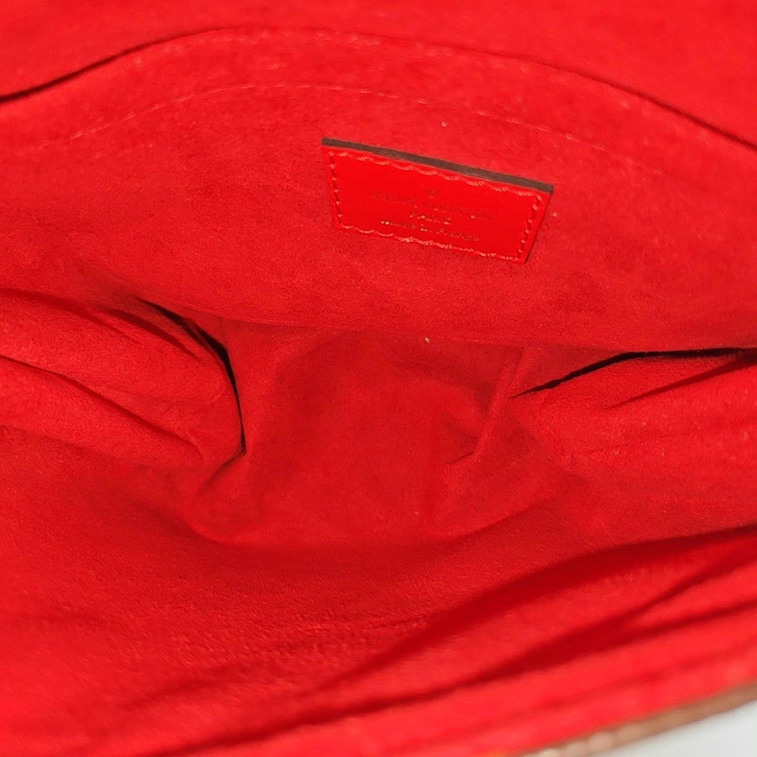 LOCKY BB Monogram Coated Canvas Red