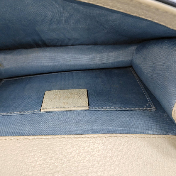 Authenticated pre-owned  Sylvie Mini Calfskin White - Shoulder Bag at Looply