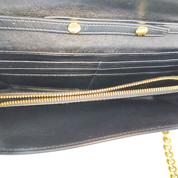 Quilted Lambskin Shoulder Bag Black