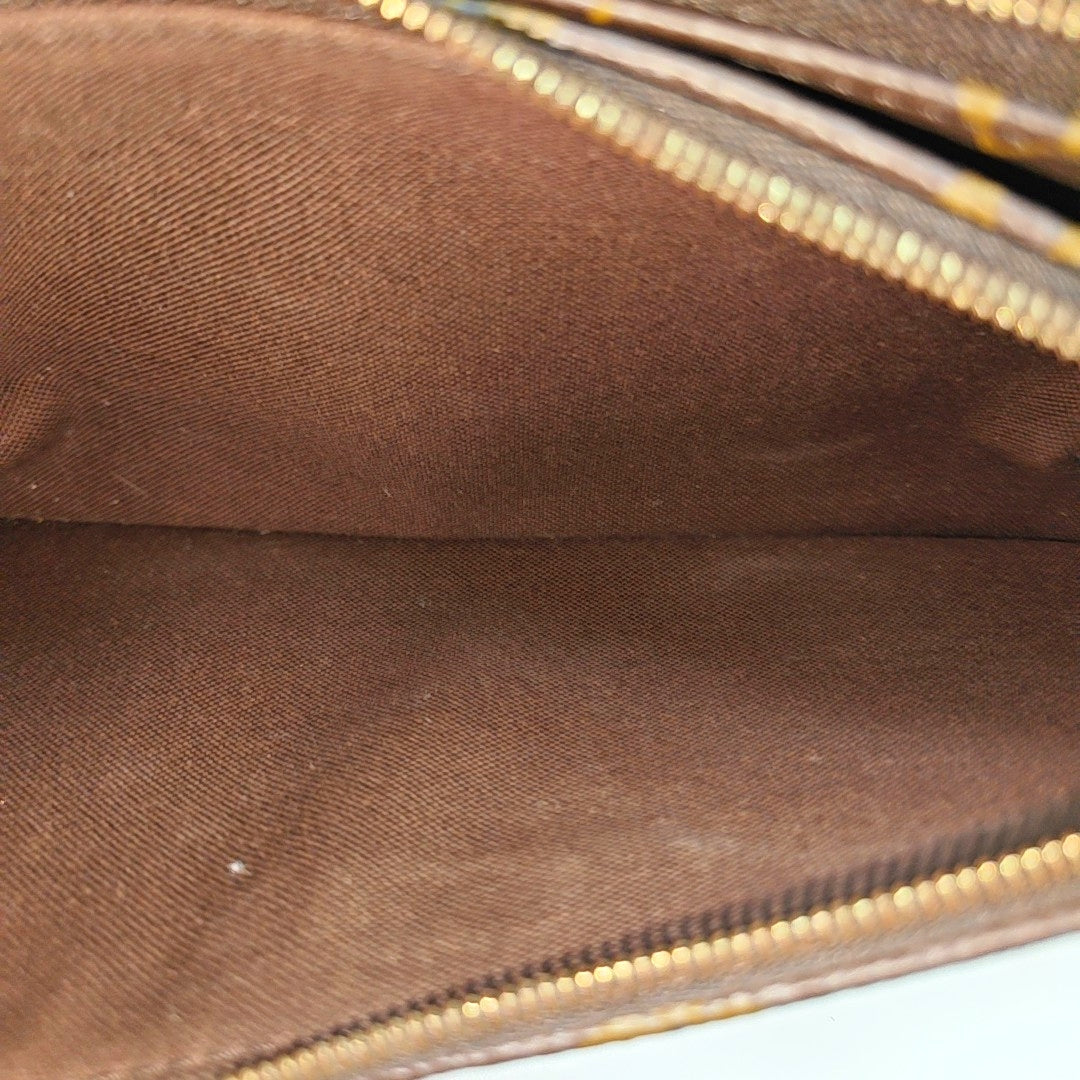 LIV POCHETTE Monogram Coated Canvas Brown