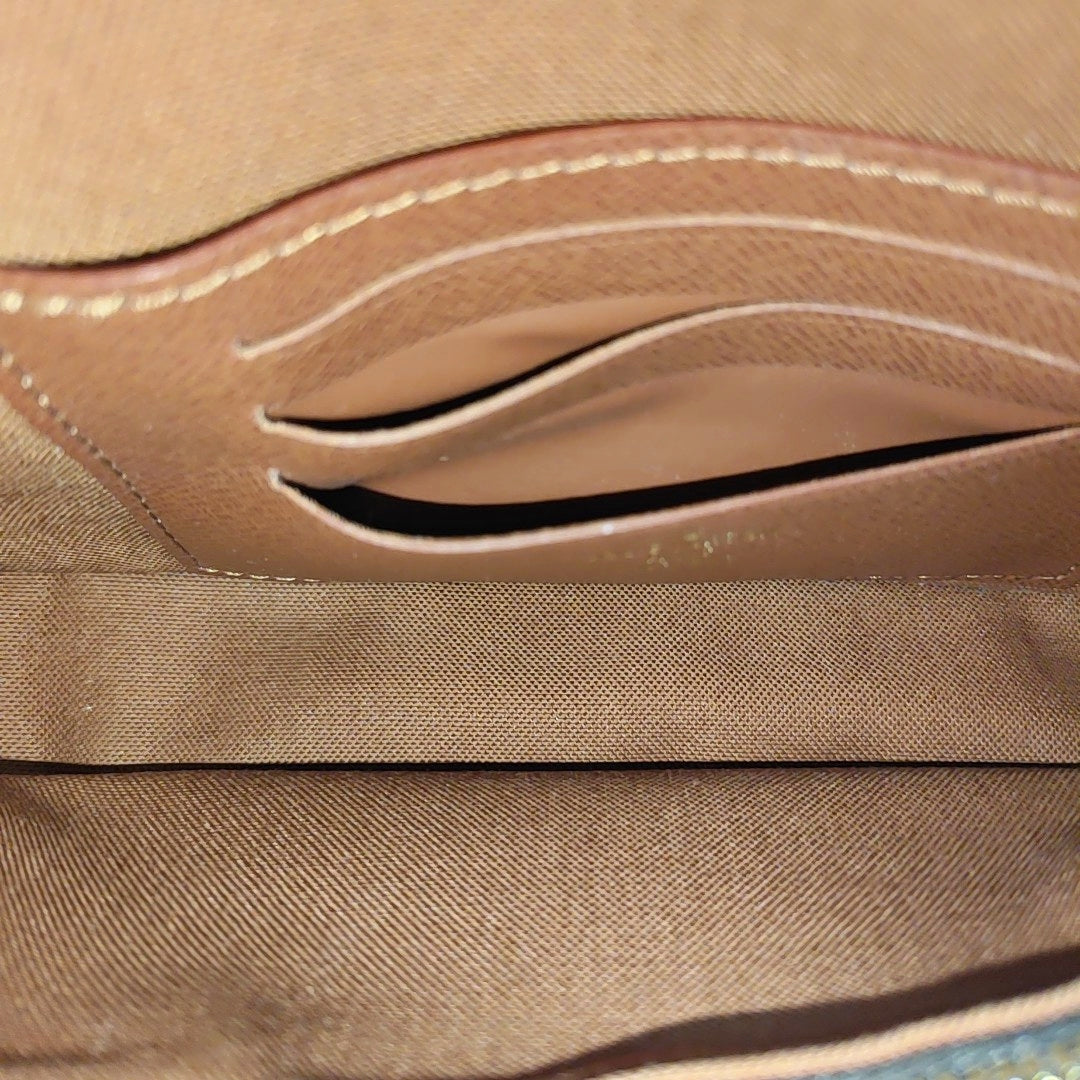 IVY Monogram Coated Canvas Brown