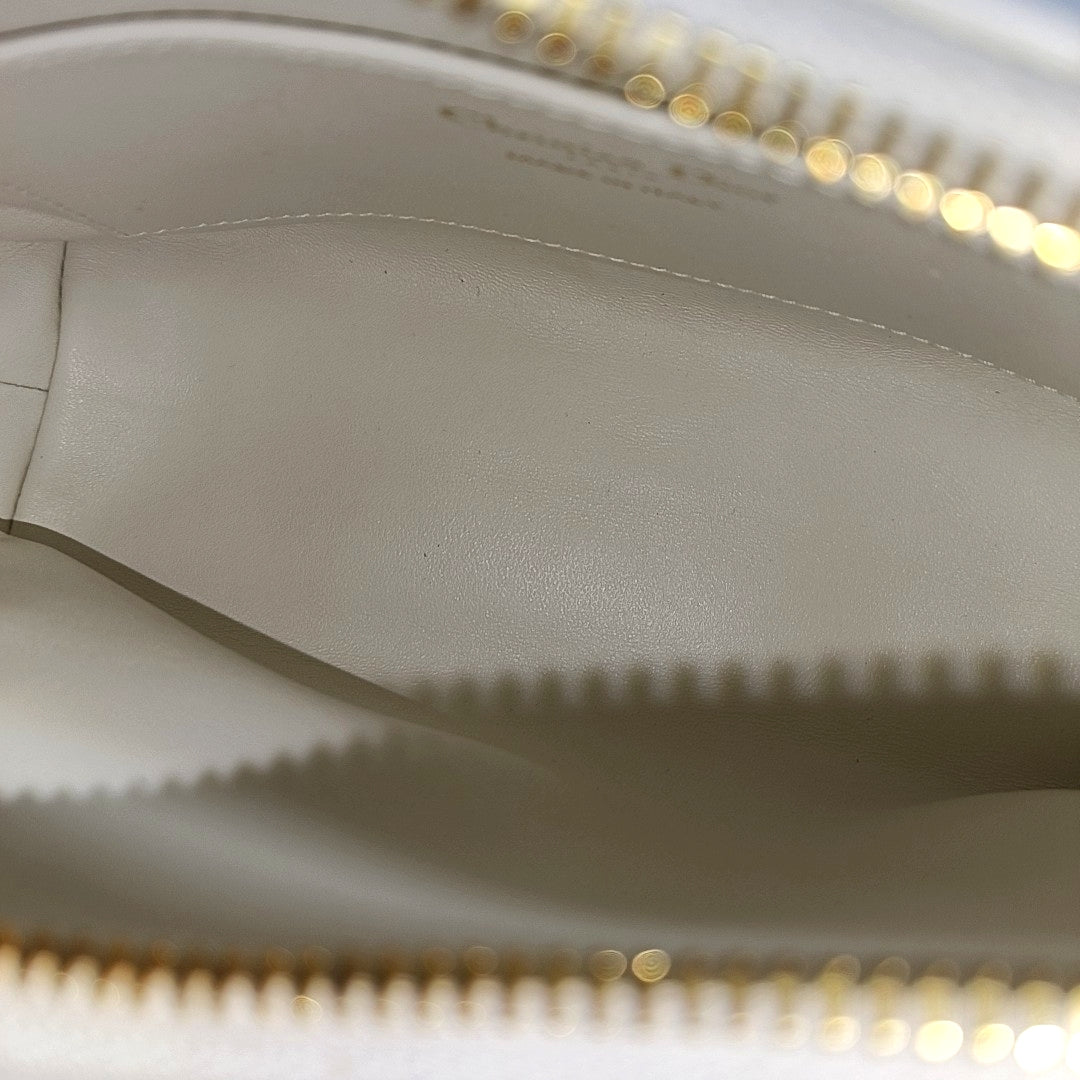 Miss Caro Mini Cannage Lambskin White
