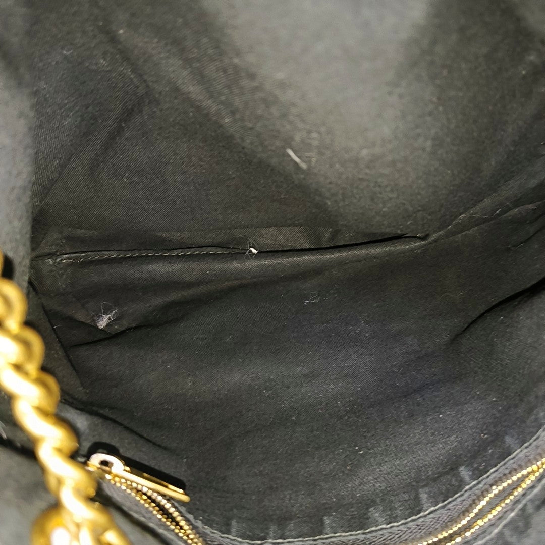 Calfskin Shoulder Bag Black
