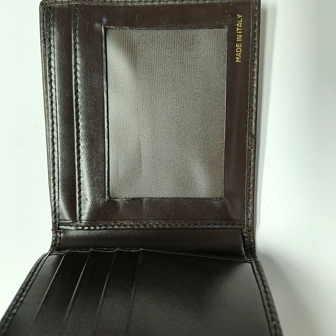 Coated Canvas Wallet Beige
