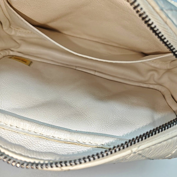 2.55 224 Quilted Calfskin White