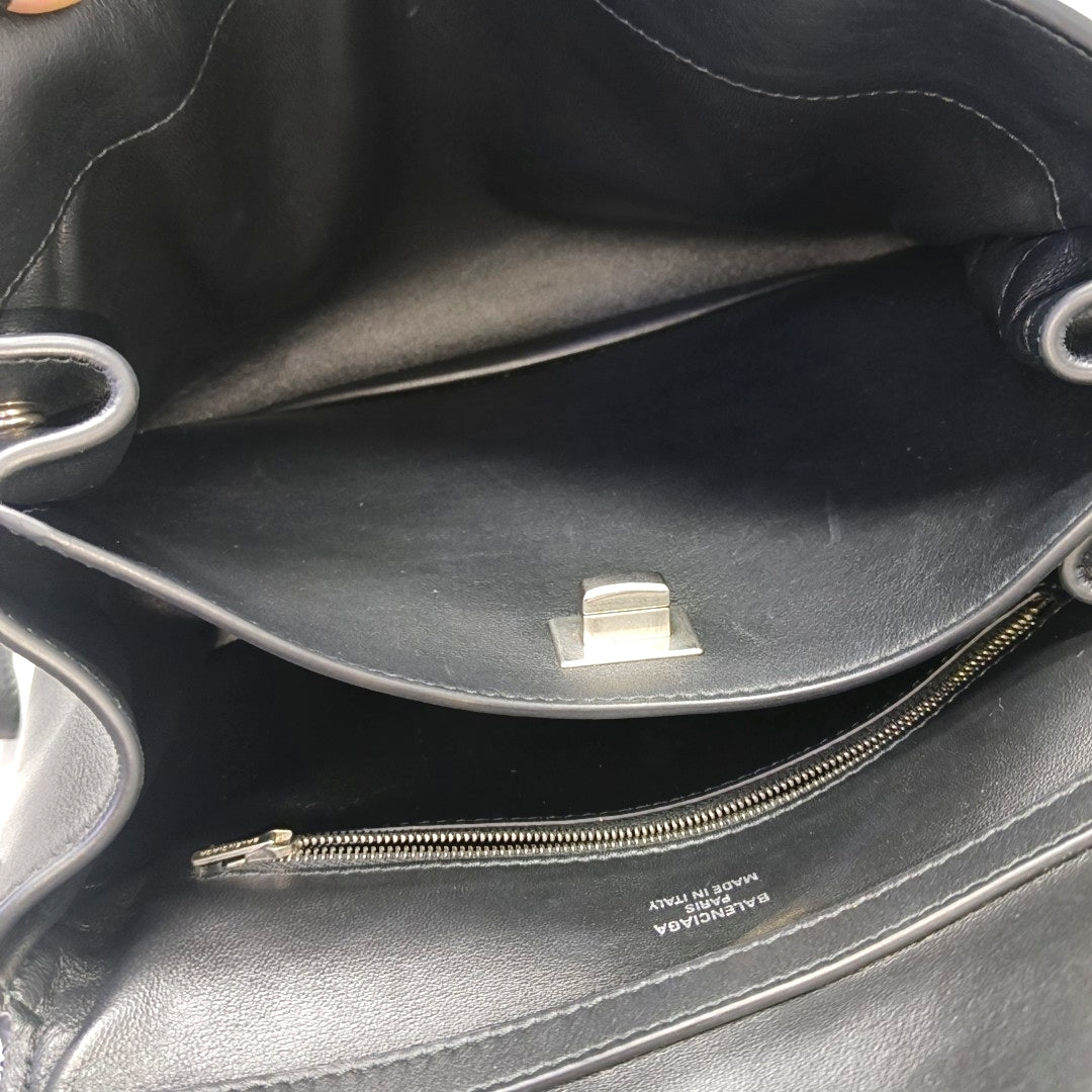 Calfskin Shoulder Bag Black