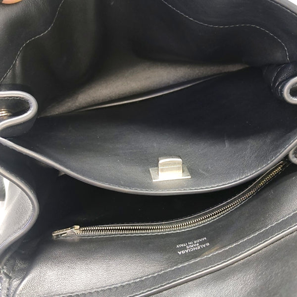 Calfskin Shoulder Bag Black