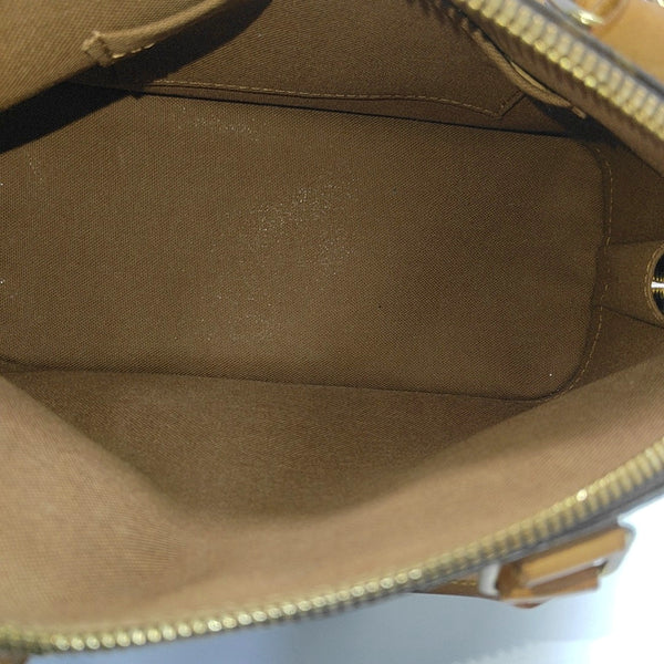 ALMA BB Monogram Coated Canvas Brown