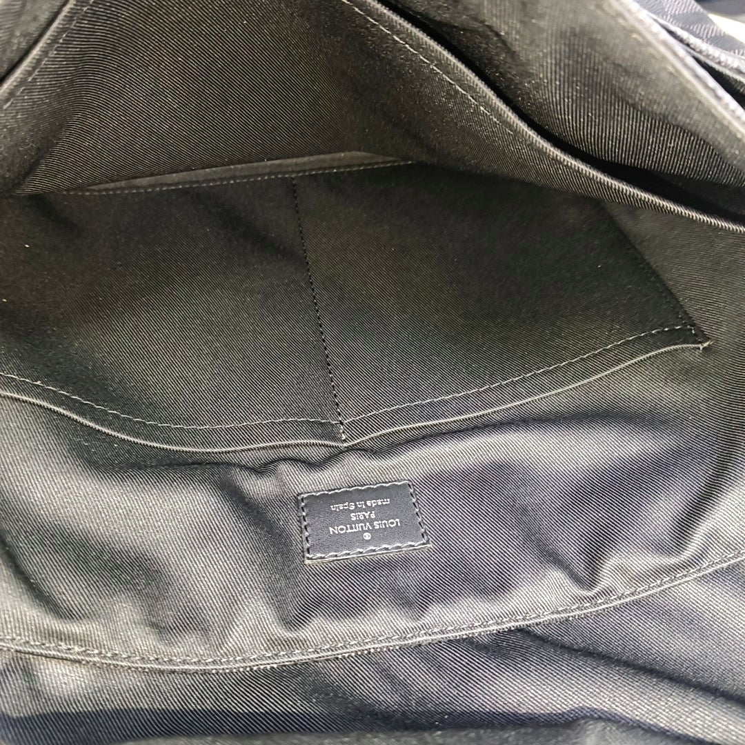 DISTRICT MM Damier Graphite Coated Canvas Gray