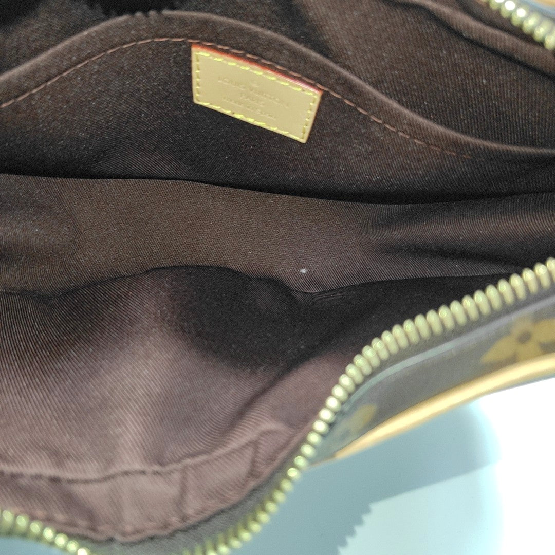 CROISSANT Monogram Coated Canvas Brown