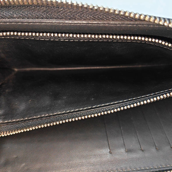 ZIPPY Damier Graphite Coated Canvas Gray Wallet