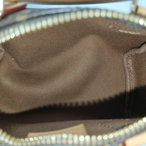 Authenticated pre-owned  SPEEDY Nano Monogram Coated Canvas Brown - Shoulder Bag at Looply