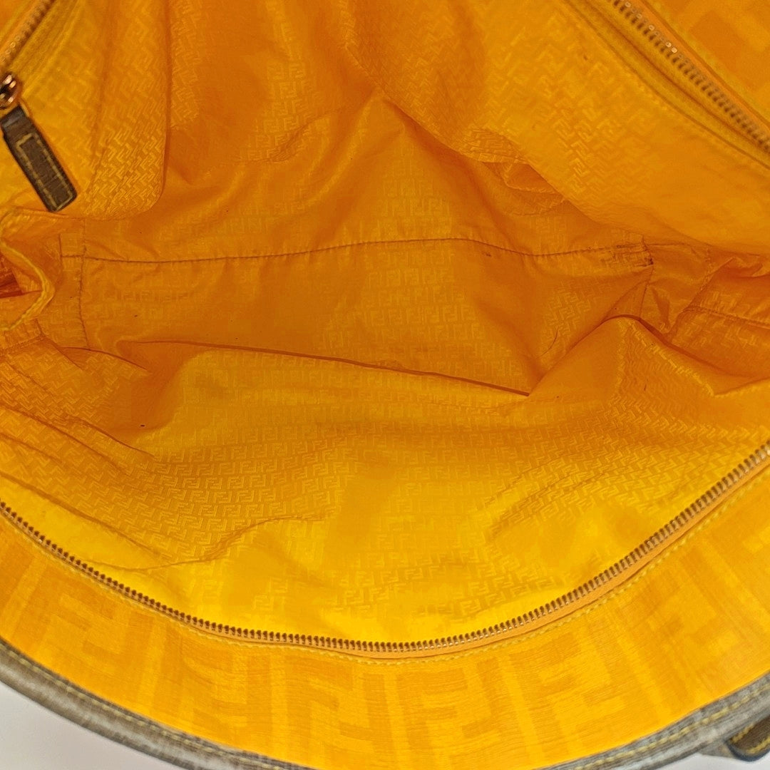 Coated Canvas Tote Bag Gold