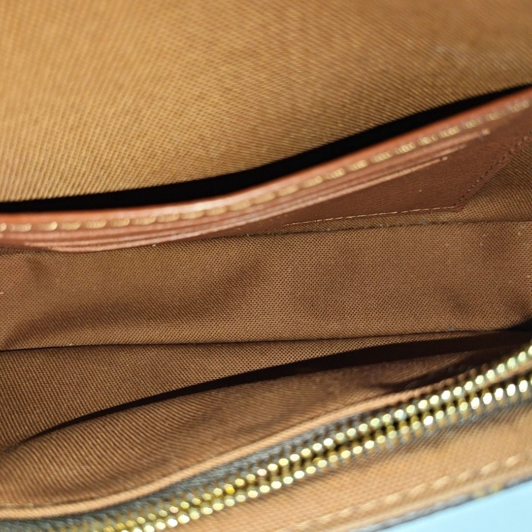 IVY Monogram Coated Canvas Brown