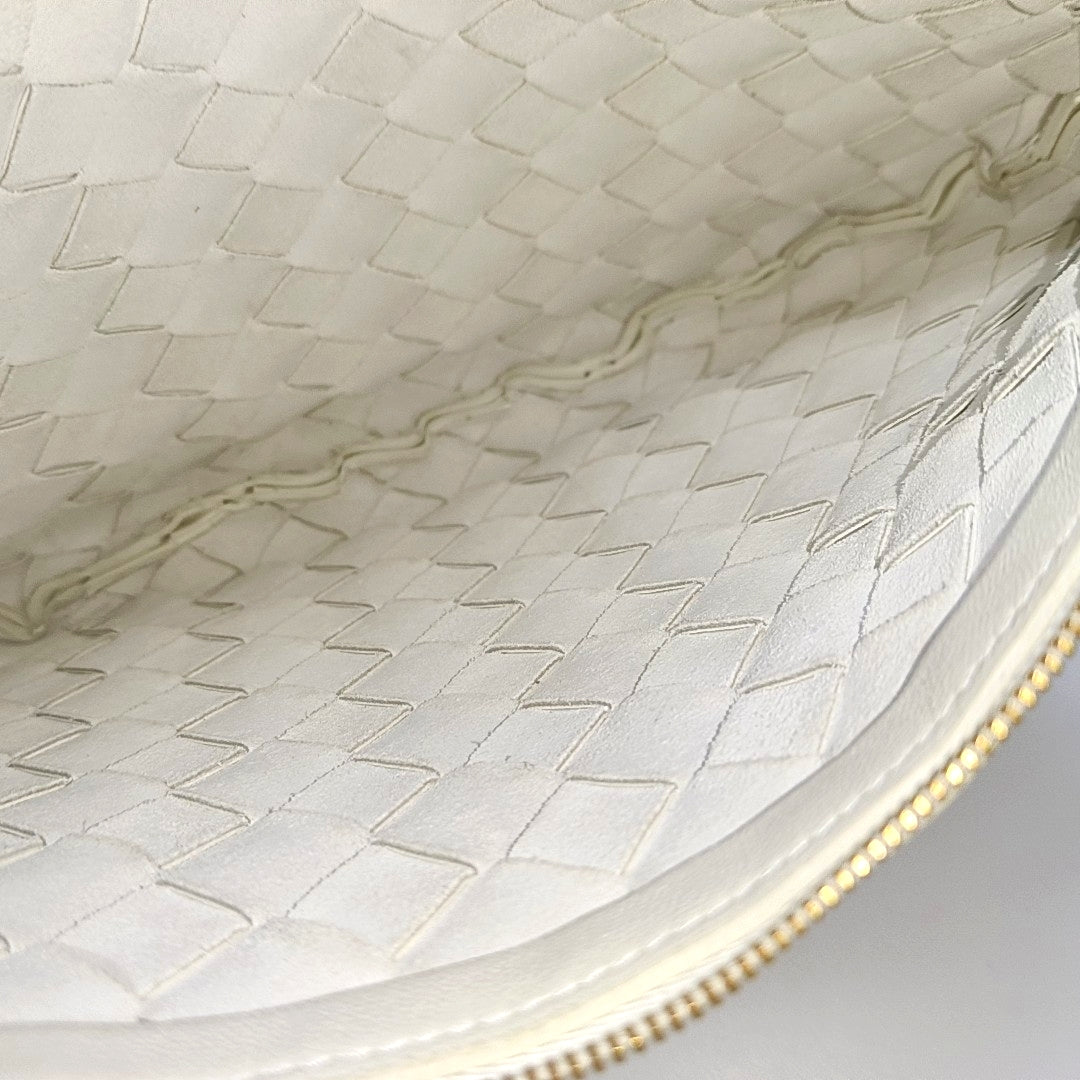 Lambskin Top Handle Bag White