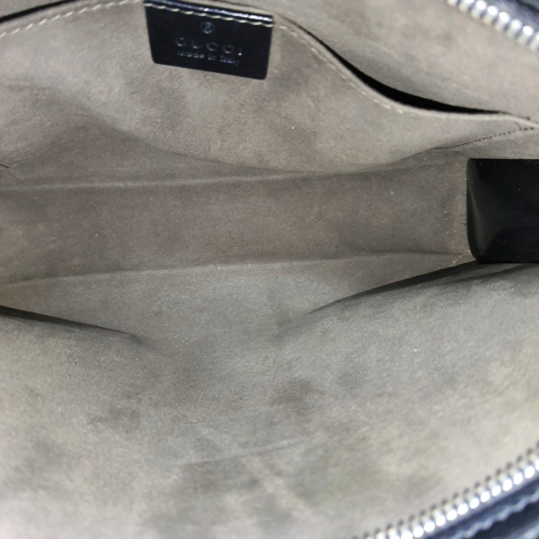 Coated Canvas Clutch Black