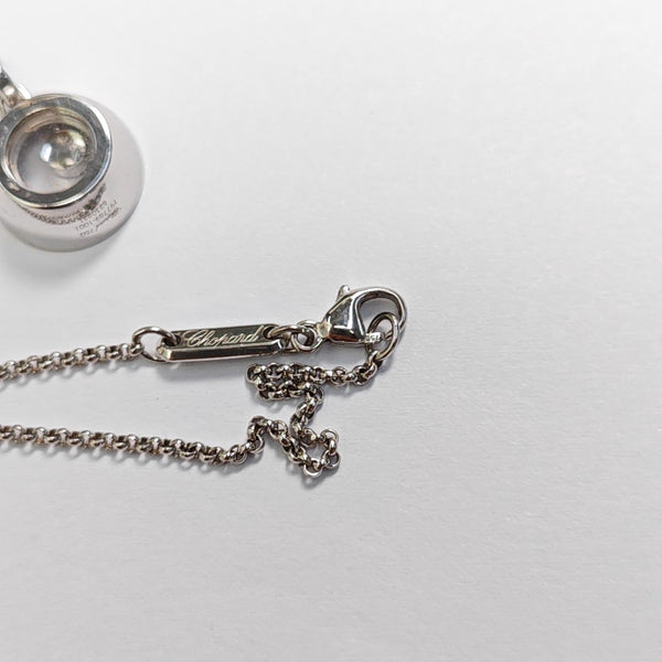 HAPPY DIAMONDS 18k White Gold Silver Necklace
