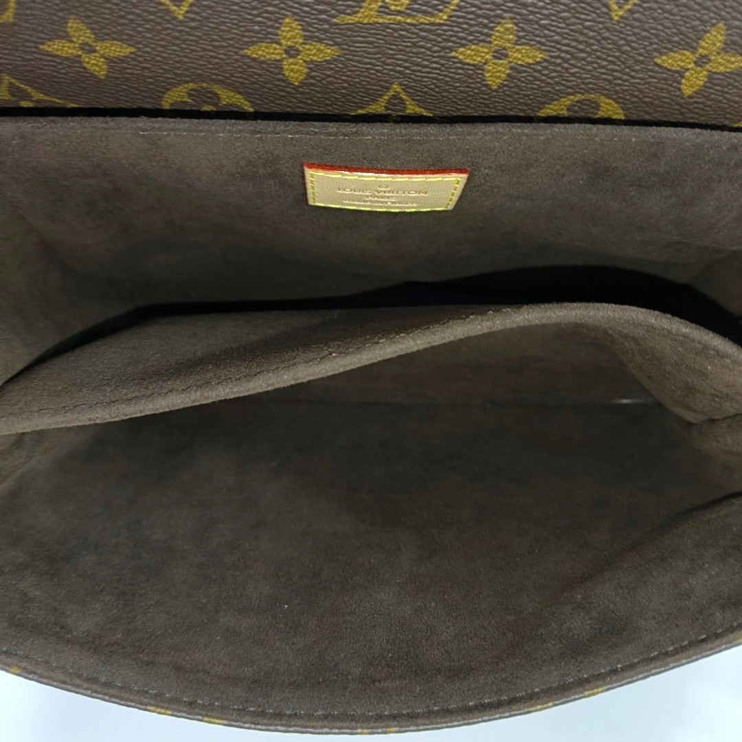 MÉTIS MM Monogram Coated Canvas Brown