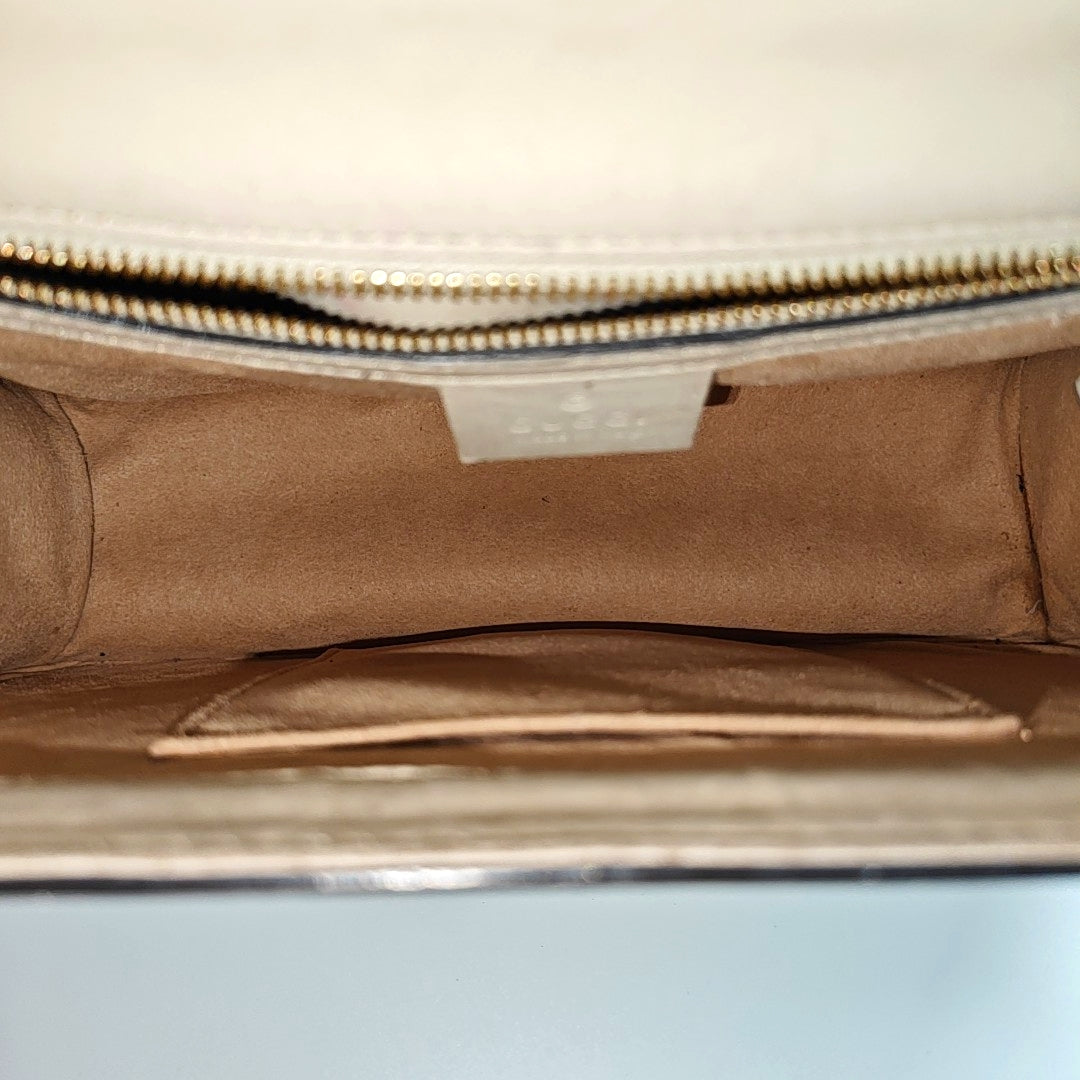 Sylvie Small Calfskin White