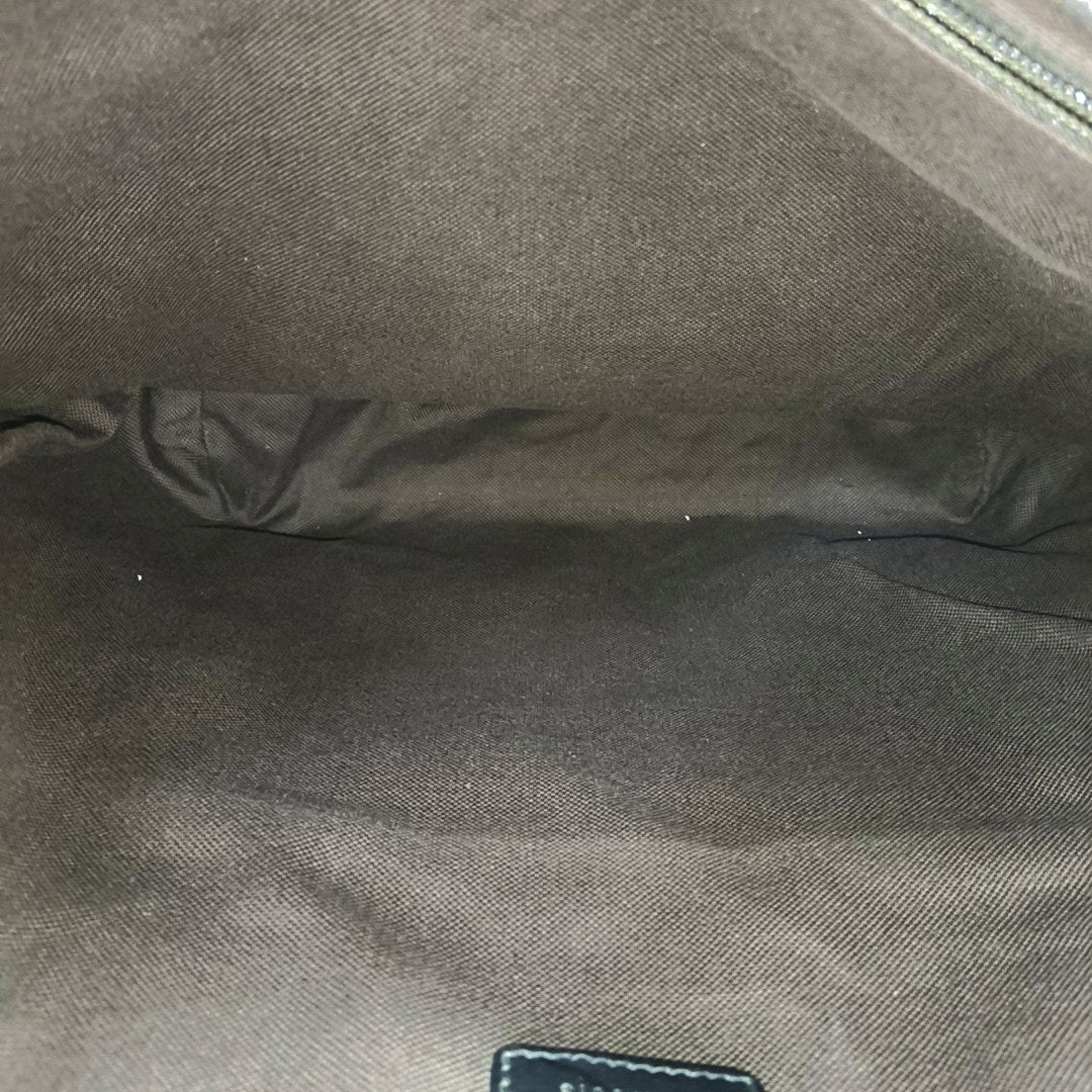 Calfskin Top Handle Bag Brown