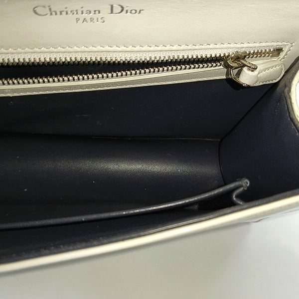 Diorama Small Cannage Calfskin White