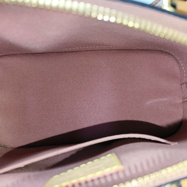 Authenticated pre-owned  ALMA Monogram Patent Leather Yellow - Shoulder Bag at Looply