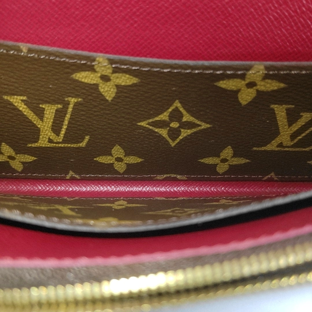 EMILIE Monogram Coated Canvas Brown Wallet