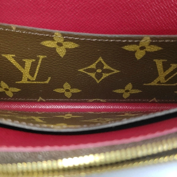 EMILIE Monogram Coated Canvas Brown Wallet